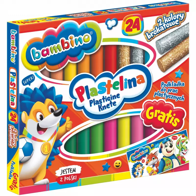 Plastelina Bambino, 24 kolory