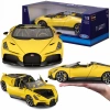 Bugatti Mistral W16 1:18 Bburago 18-11051 ŻÓŁTY ROADSTER SPORTOWY SAMOCHÓD - zdjęcie