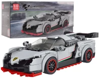 Zestaw Klocków Auto Sportowe 398el. Białe, zdjęcie 8