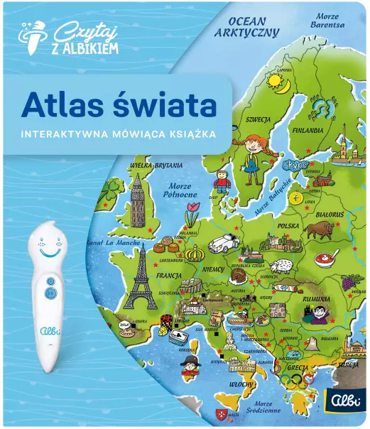 Czytaj z Albikiem. Atlas świata - Książki
