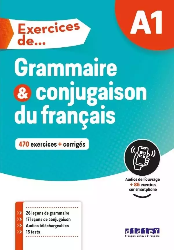 Exercices de Grammaire et conjugaison A1 + online - Książki