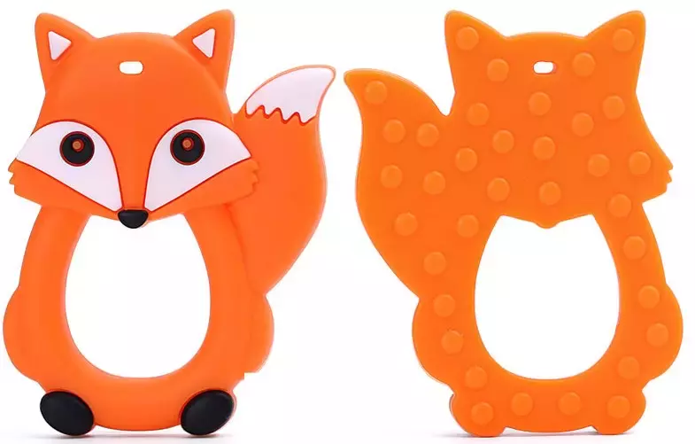 Gryzak silikonowy. Lis - Zabawki