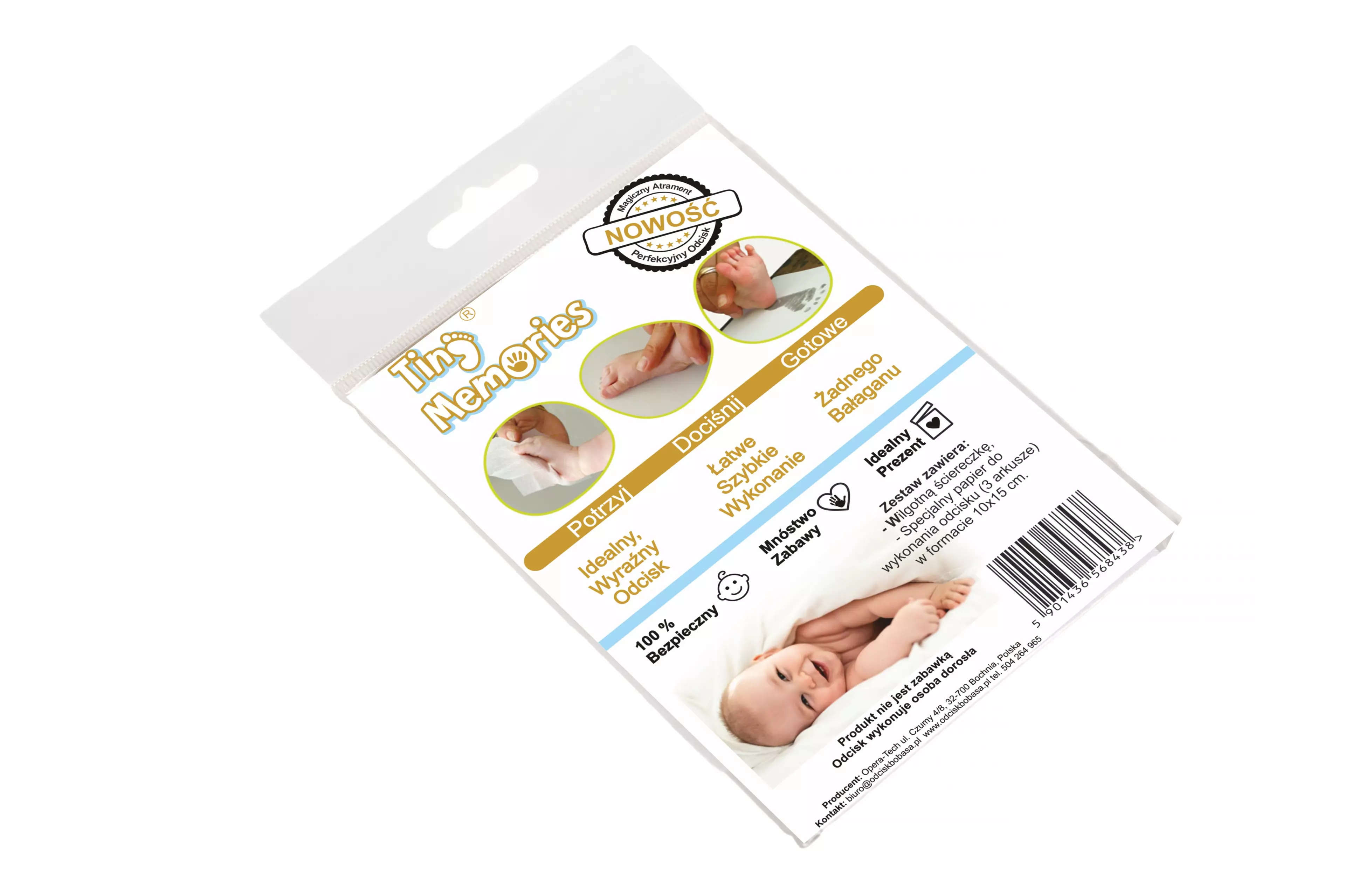 Niebrudzący atrament do wykonania odcisków Tiny Memories - Książki