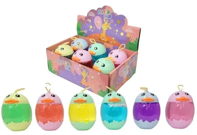 Slime jednokolorowy przeźroczysty jajku MIX - Zabawki
