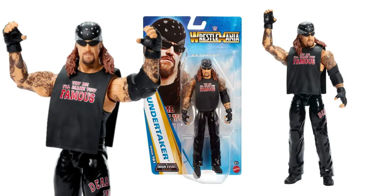 Mattel Wwe Undertaker Figurka Seria Main Event 161, Figurka Superstar Ok. 15 cm W Skali Jhh89 W4 - Zabawki