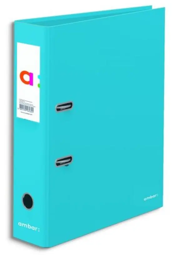Segregator A4/2R z dźwignią Ambar School niebieski - Papiernicze i szkolne
