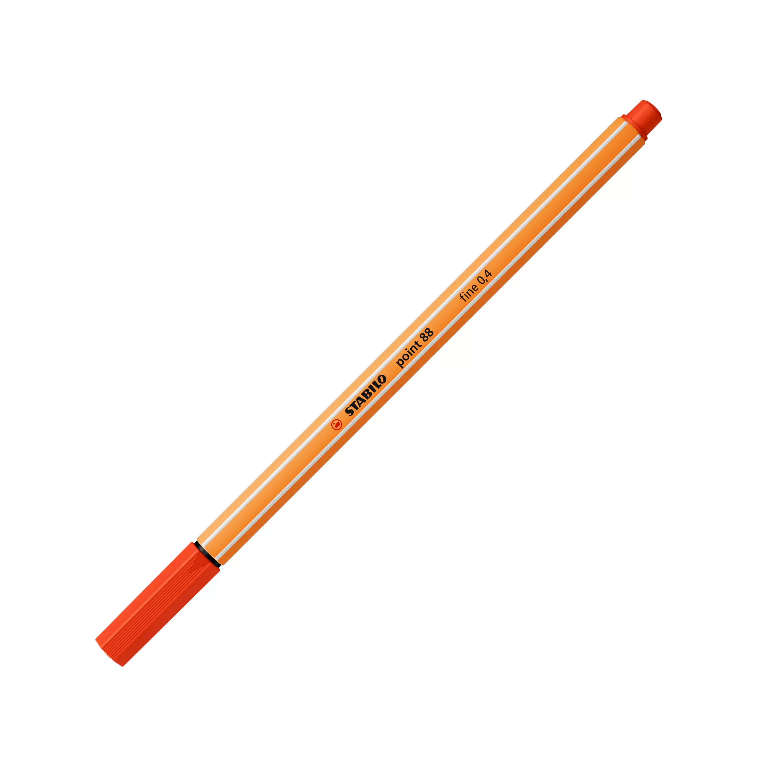 Cienkopis point88, czerwony - Papiernicze i szkolne