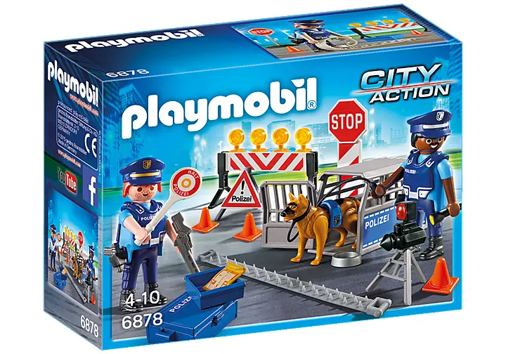 Playmobil Blokada Policyjna 6878 - Zabawki