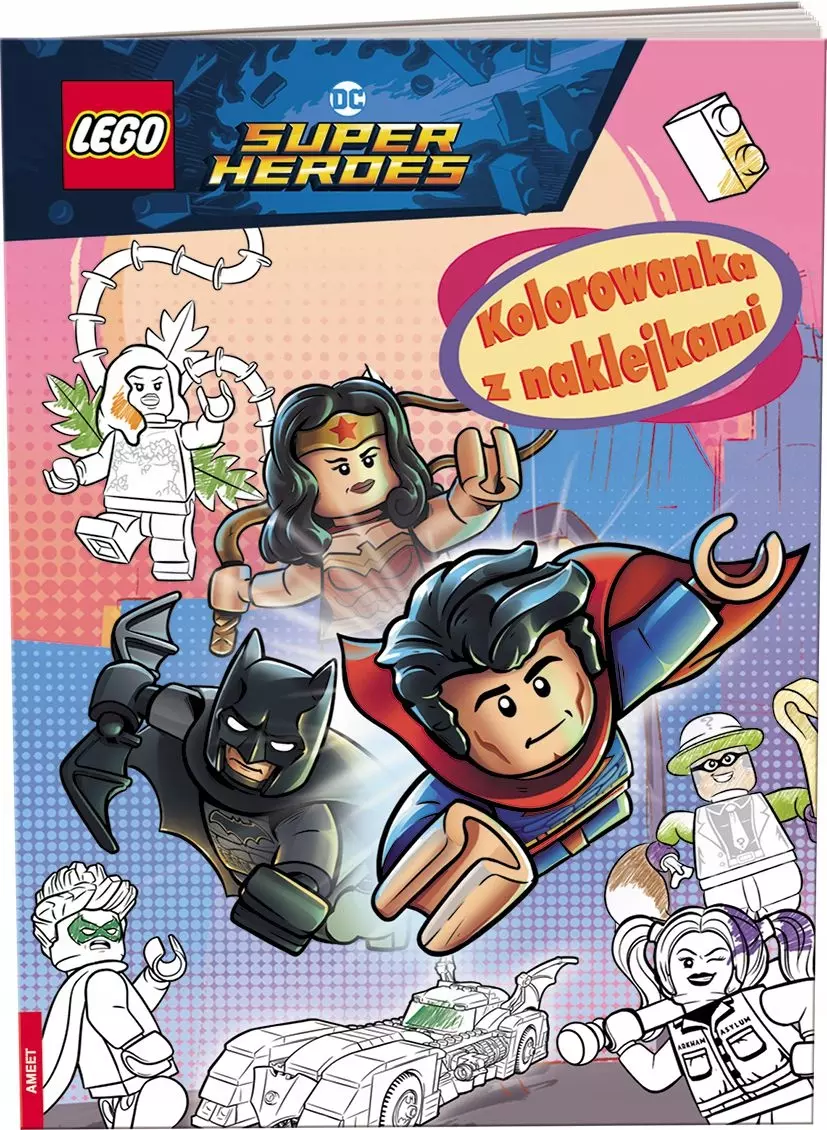 Lego DC Super Heroes. Kolorowanka z naklejkami - Książki