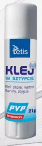 Klej w sztyfcie 21g PVP p12. TETIS - Papiernicze i szkolne