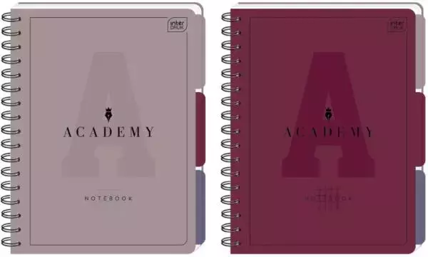 Kołozeszyt B5 100k kratka 90g przekładka PP ACADEMY