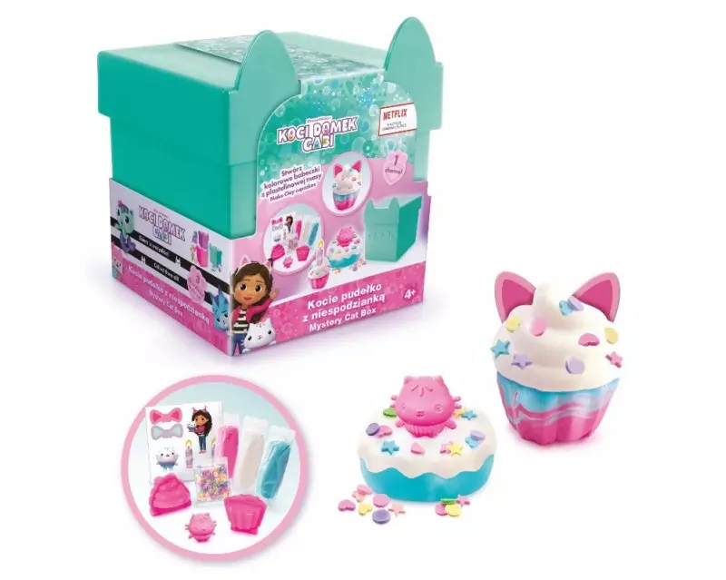 Koci Domek Gabi. Masa plastyczna. Kocie pudełko z niespodzianką - Zabawki