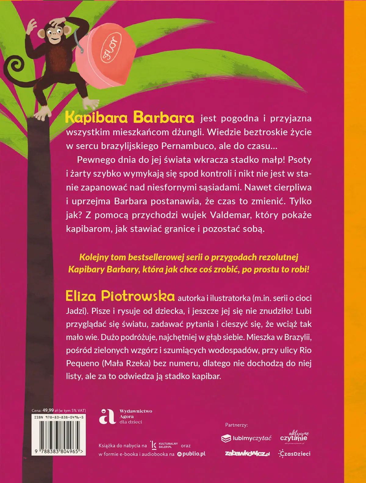 Kapibara Barbara i małpie figle - Książki