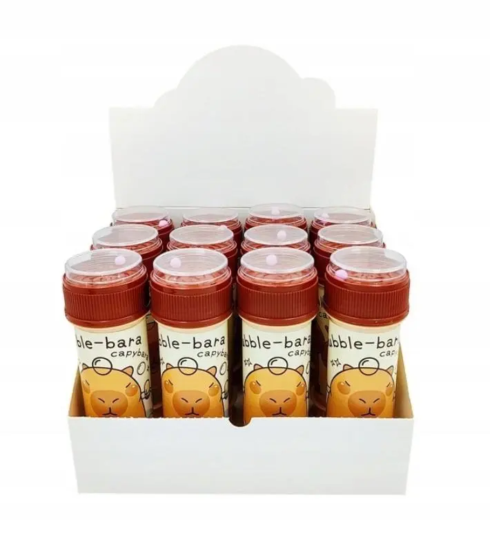 Bańki mydlane kapibara 60ml (12szt) - Zabawki
