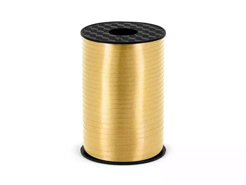 Wstążka plastikowa złota 5mmx225m - Papiernicze i szkolne