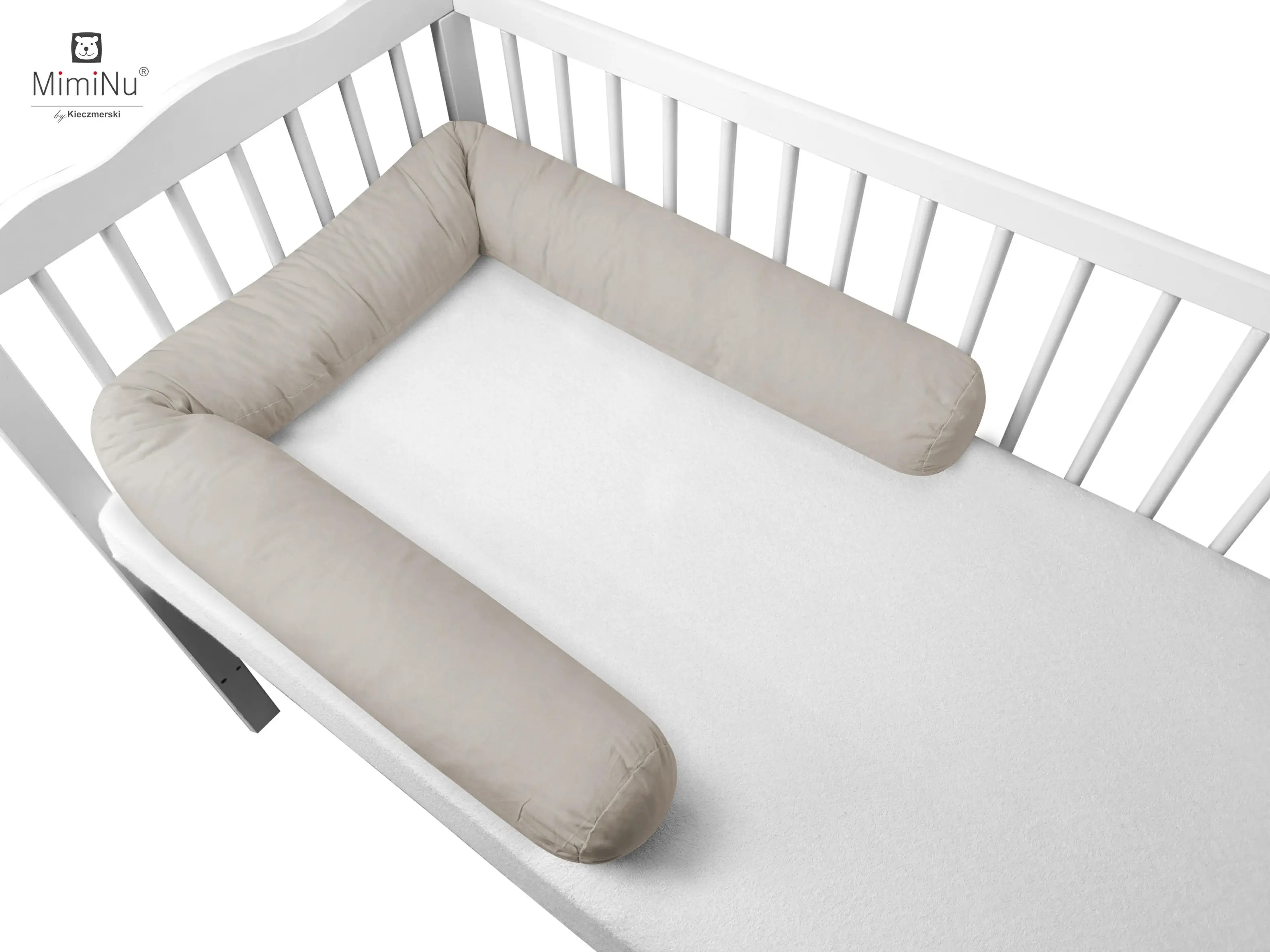 OCHRANIACZ WAŁEK NA SUWAKJ 180x13 PLUSZ BEŻ - Mama i dziecko