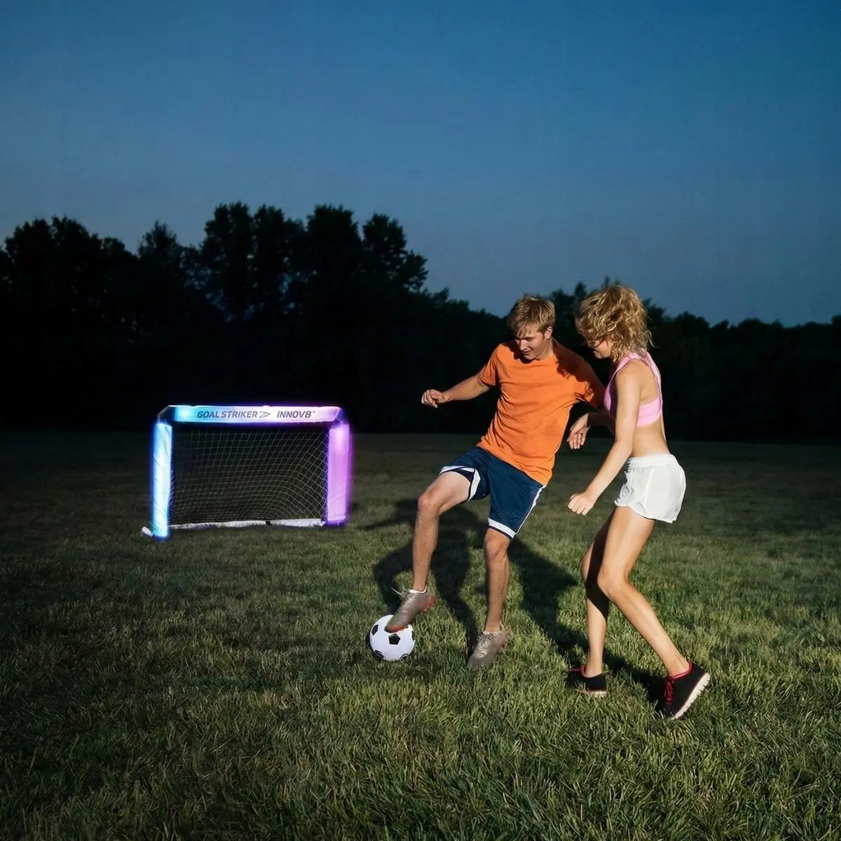 Bramka do Piłki Nożnej 78X50X55CM Świecąca RGB Enero - Elektronika i akcesoria