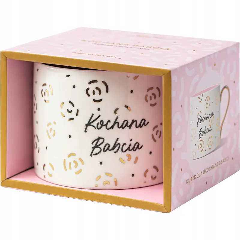 Kubek Be Happy ceramika 300 ml - Papiernicze i szkolne