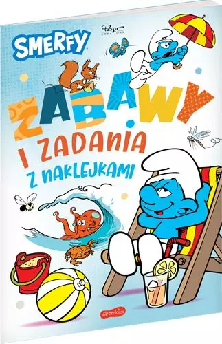 Zabawy i zadania z naklejkami. Smerfy - Książki