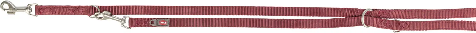 Premium, smycz regulowana, dla psa, dwustronna, taśma, bordowa, XS-S: 2.00 m/15 mm - Elektronika i akcesoria
