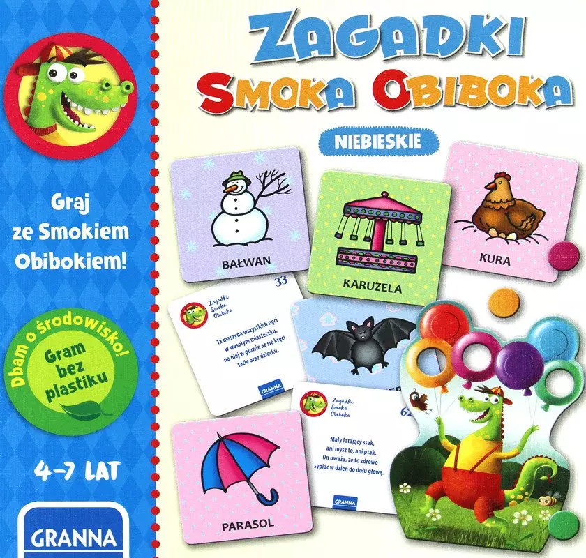 Zagadki Smoka Obiboka, niebieskie - Gry