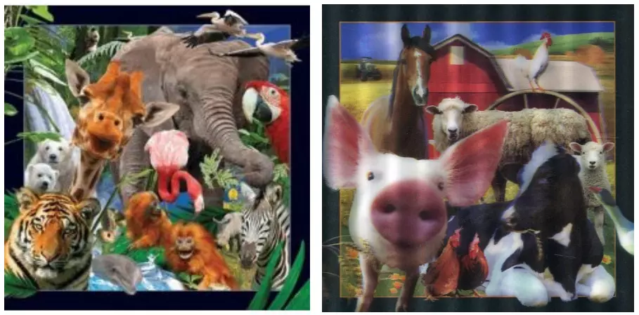 Pocztówka 3D, mix wzorów - Papiernicze i szkolne