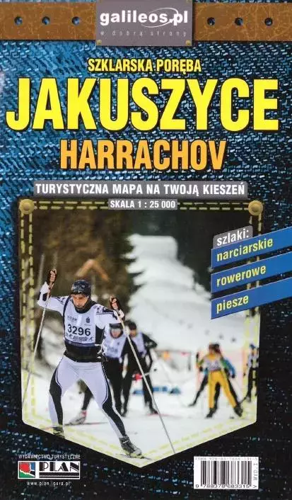 Jakuszyce, Harrachov. Wodoodporna mapa kieszonkowa, 1:25 000 - Książki