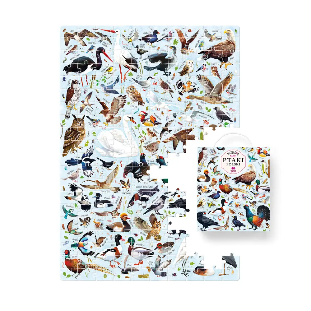 Puzzlove CzuCzu 200 elementów. Ptaki Polski - Puzzle