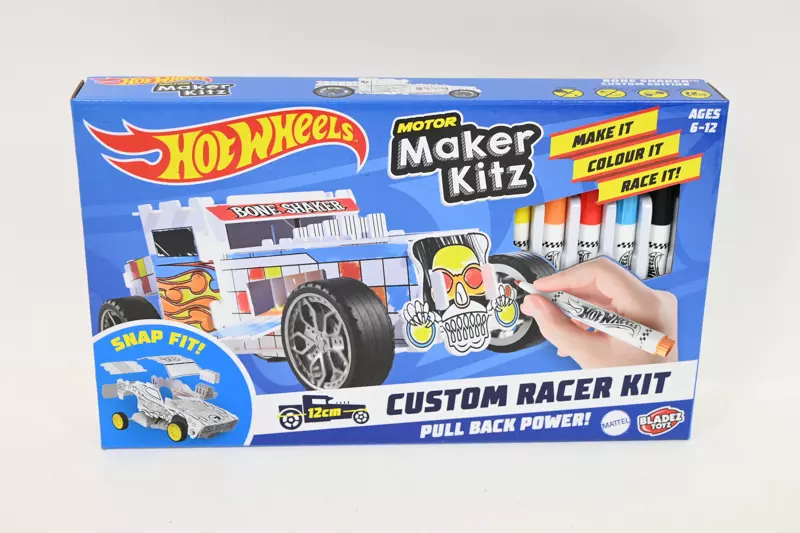 Hot Wheels Bladez Mega Bus - Set Creativo Con 250+ Pezzi Di Cancelleria, Penne, Adesivi, Timbri E Attività Manuali, Per Bambini