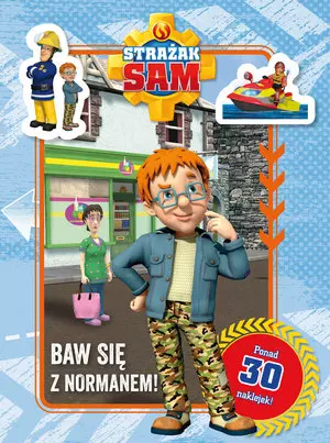 Strażak Sam Baw się z Normanem! Kolorowanka z zadaniami - Książki