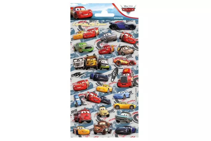 CCG CARS naklejki brokatowe 14264 - Zabawki