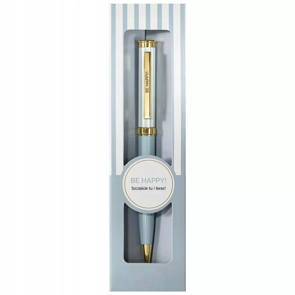 Długopis prezentowy Be happy - Papiernicze i szkolne
