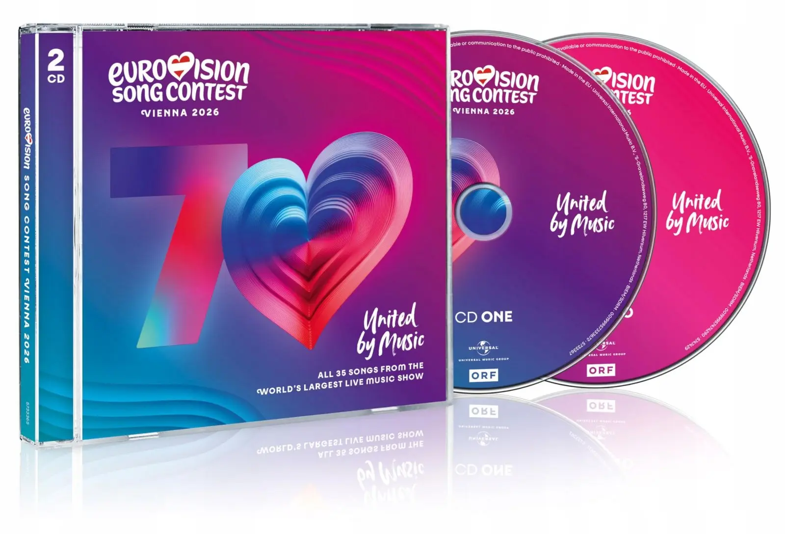 Eurovision Song Contest Vienna 2026, CD - Muzyka