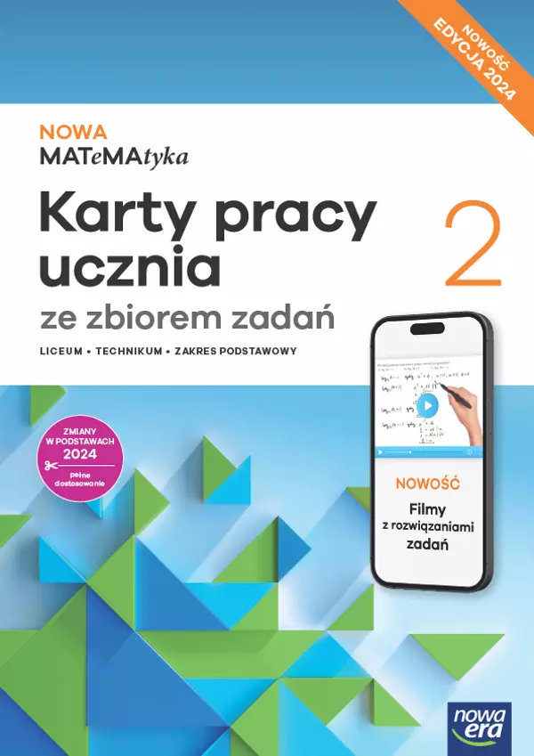 Nowa Matematyka. Karty pracy ze zbiorem zadań 2. Liceum i technikum. Zakres podstawowy. Edycja 2025 - Książki