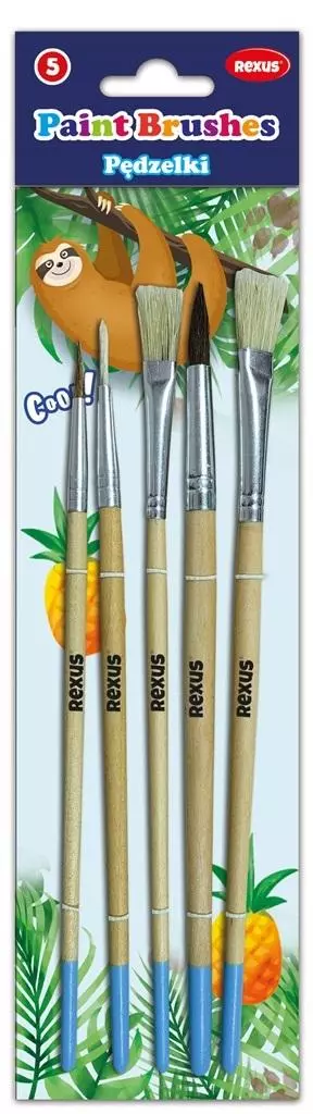 Pędzelki 5szt. - Papiernicze i szkolne