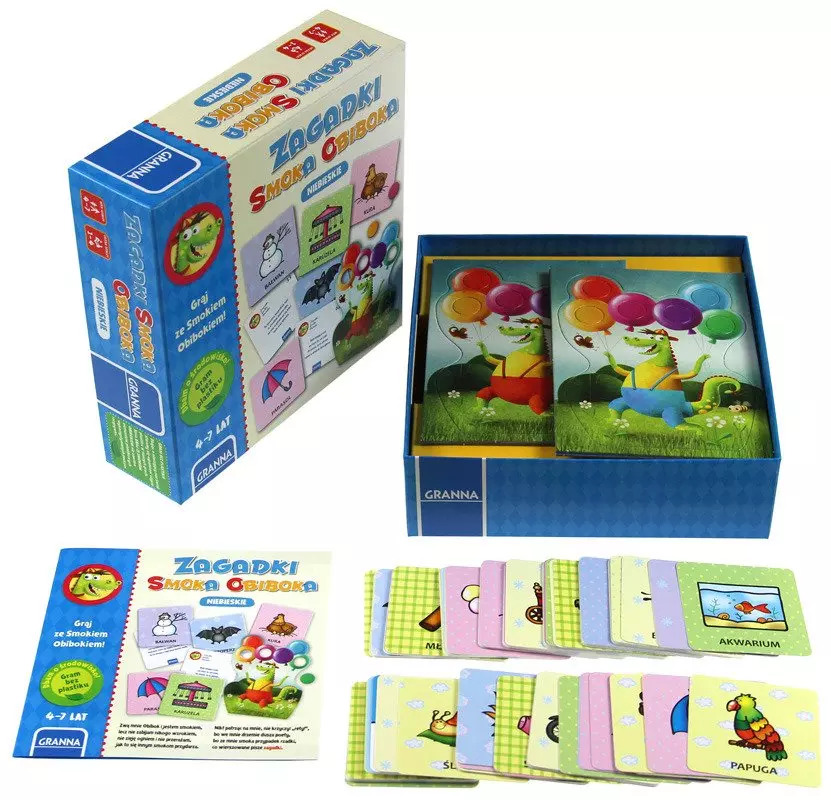 Zagadki Smoka Obiboka, niebieskie - Gry