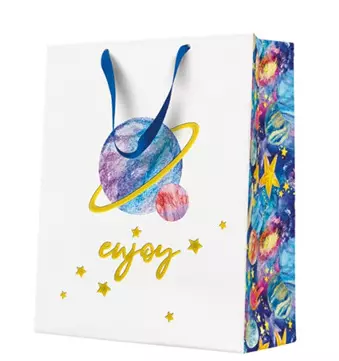 Torebka prezentowa Kosmiczna przygoda, duża - Papiernicze i szkolne