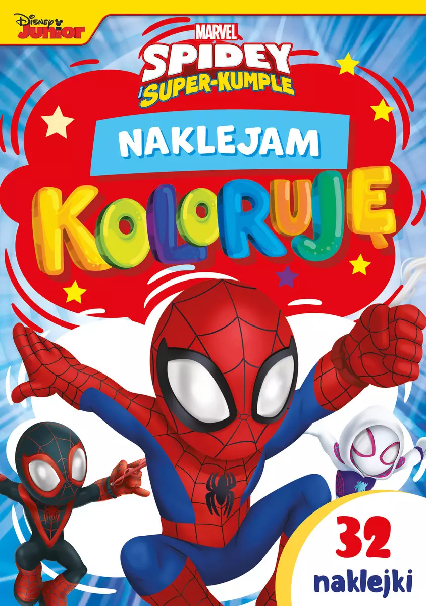 Naklejam i koloruję. Marvel Spidey i Super-Kumple - Książki