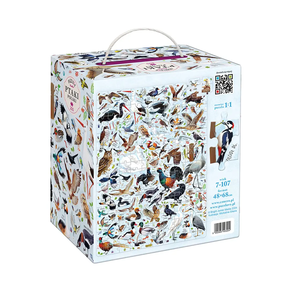 Puzzlove CzuCzu 200 elementów. Ptaki Polski - Puzzle