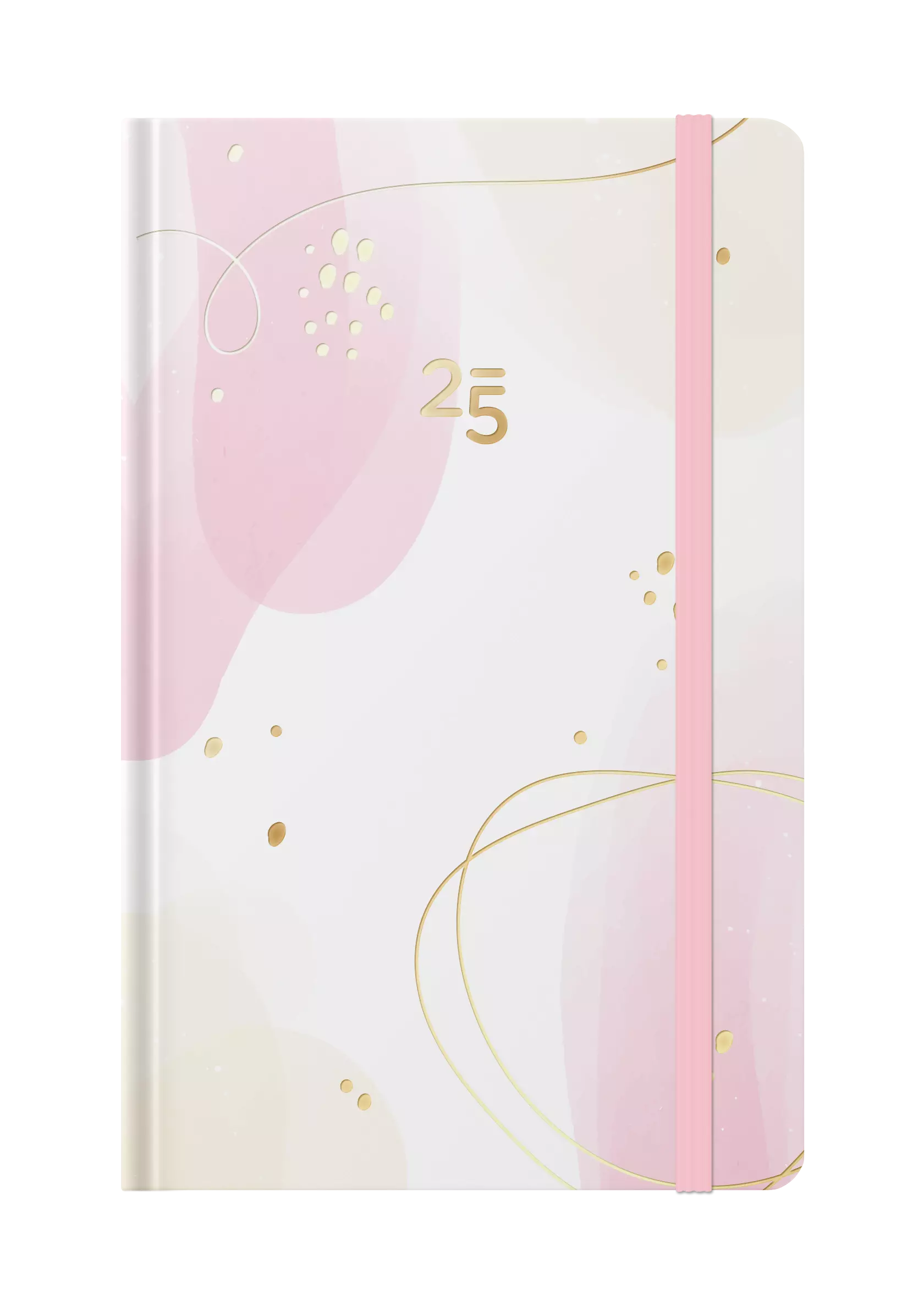 Kalendarz 2025 tygodniowy kieszonkowy, różowy - Książki