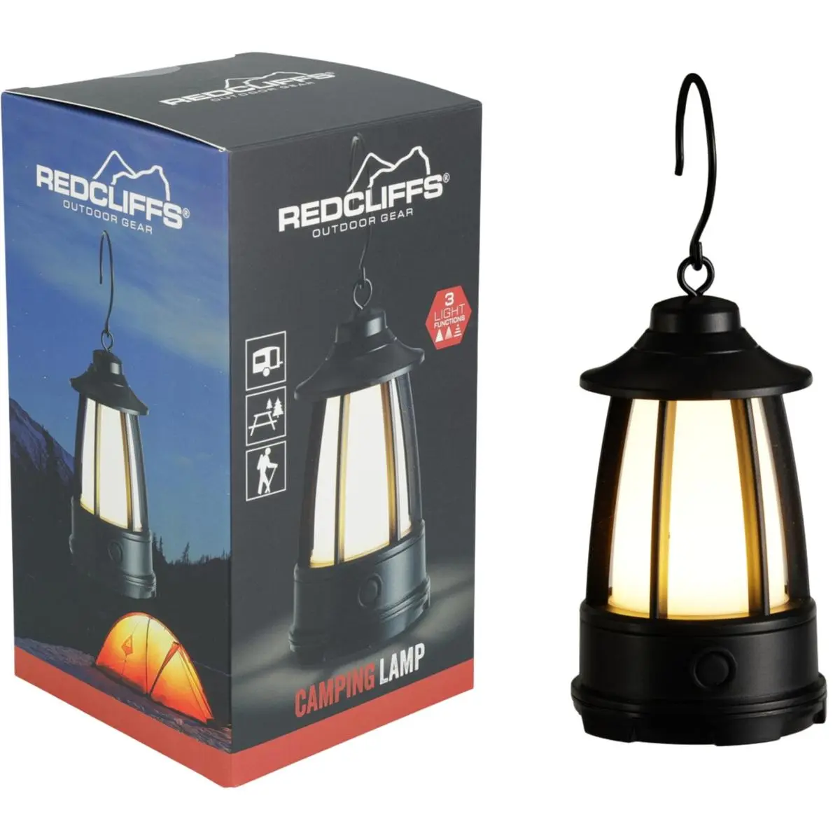 Latarka Lampa Camping na Baterie 15X8CM Redcliffs - Elektronika i akcesoria