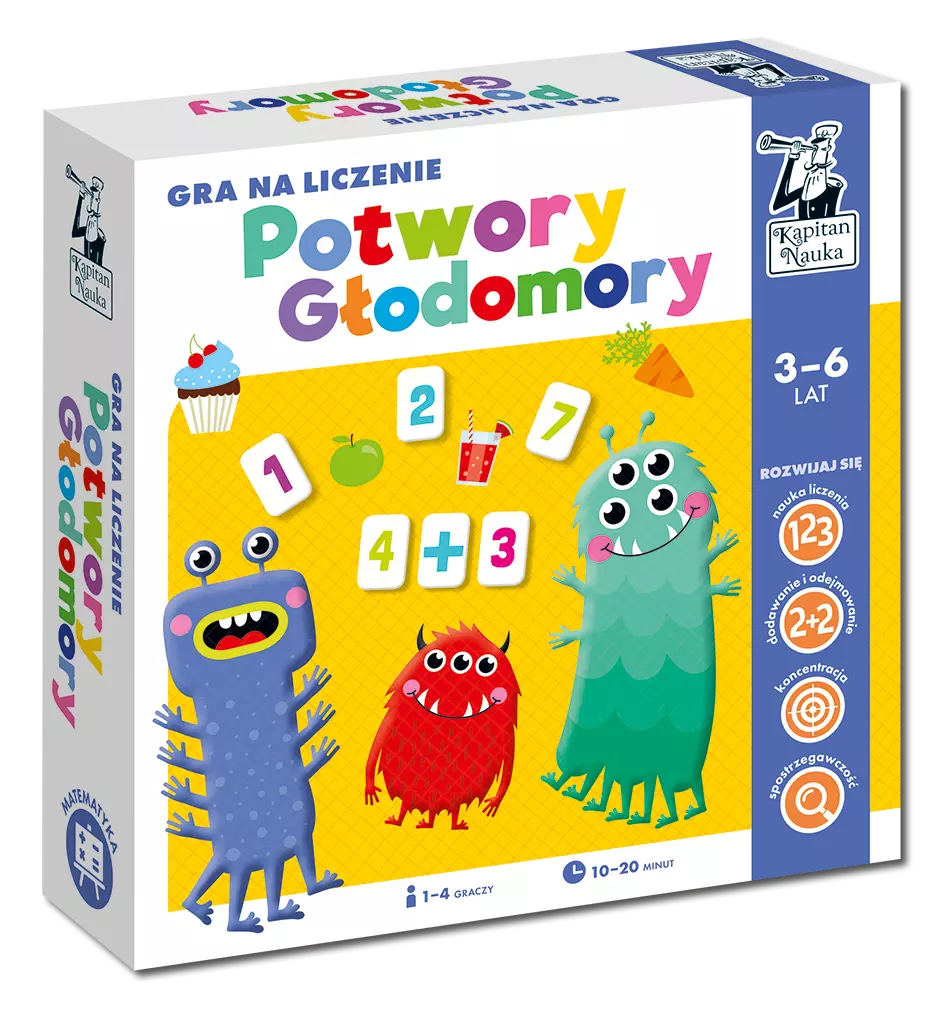 Gra na liczenie. Potwory głodomory - Gry