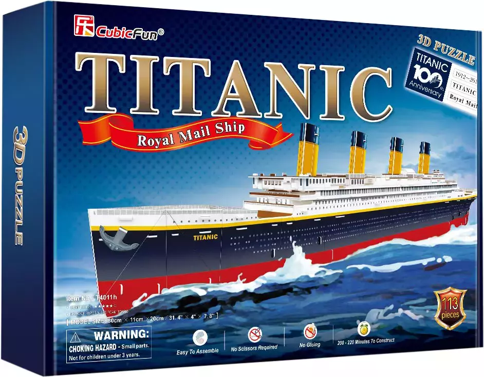 Puzzle 3D 113 elementów. Titanic