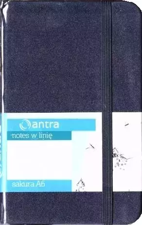 Notes A6 w linie Sakura, granatowy - Papiernicze i szkolne