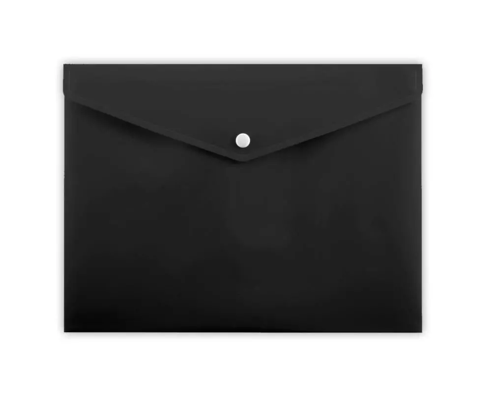 Koperta na zatrzask A4, czarna - Papiernicze i szkolne