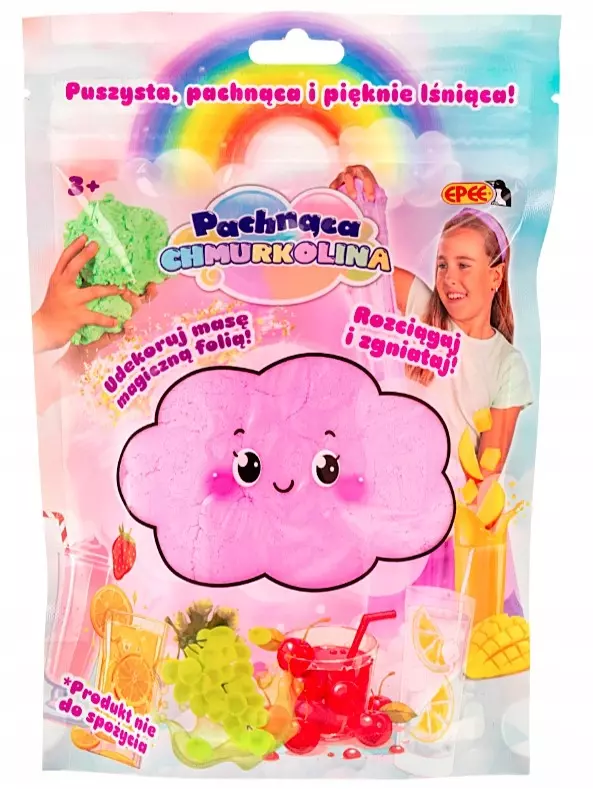 Pachnąca Chmurkolina z magiczną folią shake truskawkowy - Zabawki