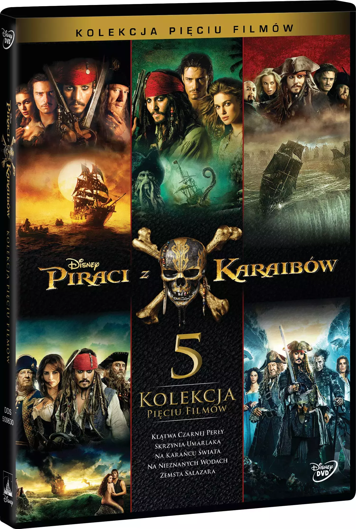 Pakiet: Piraci z Karaibów 1-5, 5 DVD - Filmy