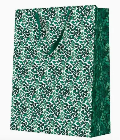Torebka prezentowa Zielony ogród, bardzo duża - Papiernicze i szkolne
