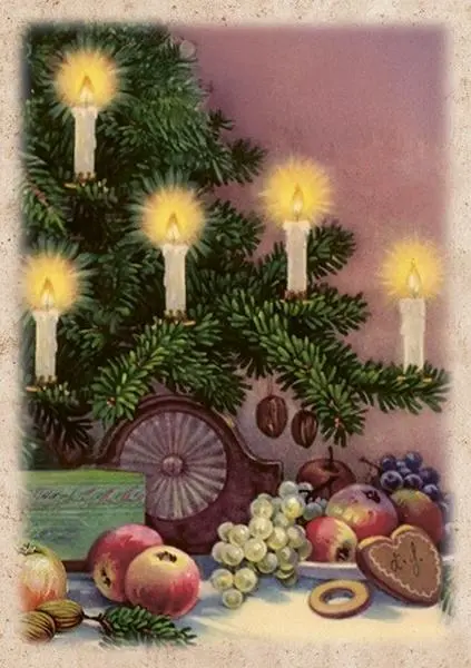 Karnet ST486 B6 + koperta Choinka ze świeczkami - Książki