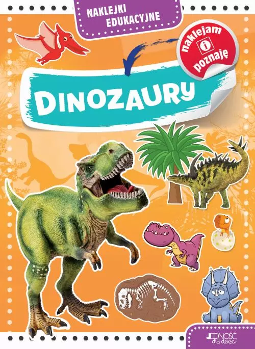 Naklejki edukacyjne. Dinozaury - Książki